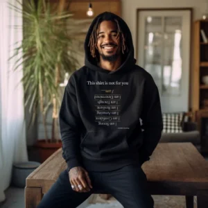 I am White Words hoodie